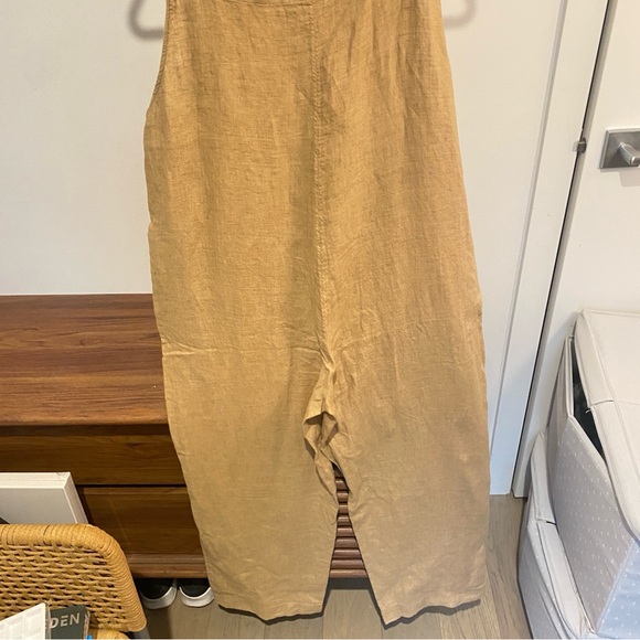 MANGO - Linen Beige Jumpsuit - Size M - Picture 13 of 15